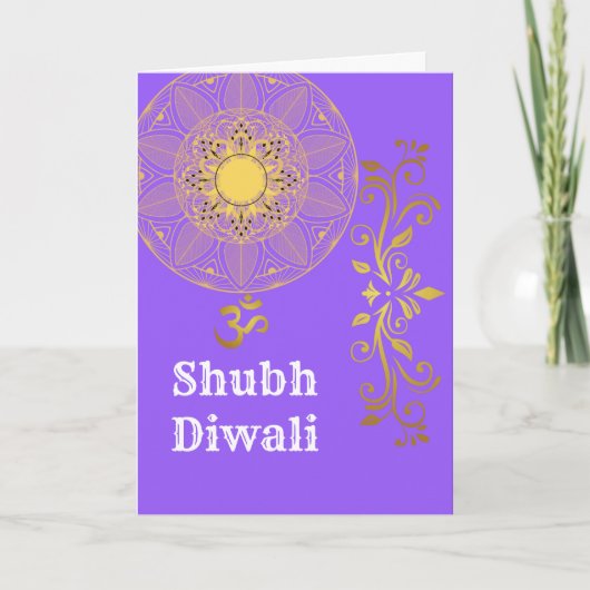 Prettige Diwali gevouwen wenskaart/kerstkaart Kaart (Voorkant)