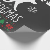 Prettige Dogma's Kersthond Vector Cadeaupapier (Hoek)