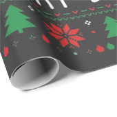 Prettige Dogma's Kersthond Vector Cadeaupapier (Rol Hoek)