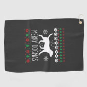 Prettige Dogma's Kersthond Vector Golfhanddoek (Horizontaal)