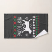 Prettige Dogma's Kersthond Vector Handdoek (Handdoek)