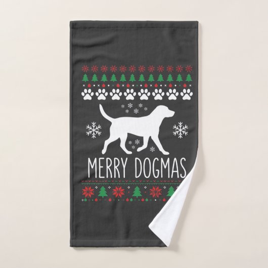 Prettige Dogma's Kersthond Vector Handdoek (Handdoek)
