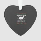 Prettige Dogma's Kersthond Vector Ornament (voorkant)