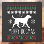 Prettige Dogma's Kersthond Vector Raamsticker (Vel 2)