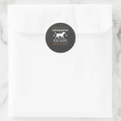 Prettige Dogma's Kersthond Vector Ronde Sticker (Tas)