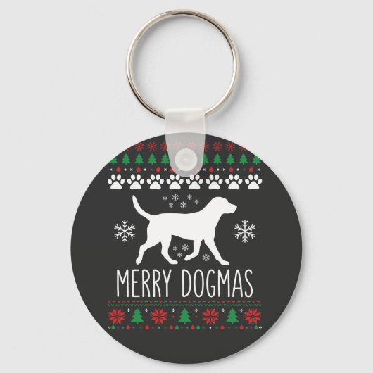 Prettige Dogma's Kersthond Vector Sleutelhanger (Voorkant)