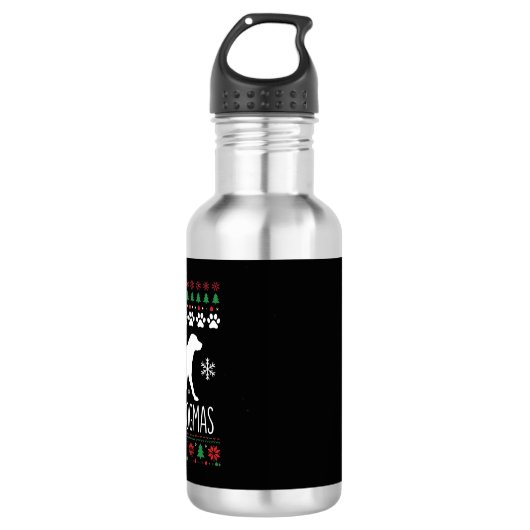 Prettige Dogma's Kersthond Vector Waterfles (Voorkant)