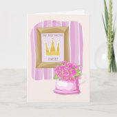 Prettige doktersdag. Lente Bloemen Kaart (Voorkant)