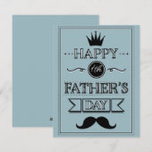Prettige eerste Vaderdag Feestdagenkaart (Voorkant / Achterkant)