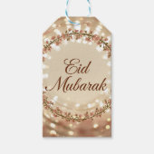 Prettige Eid Mubarak kaart Cadeaulabel (Voorkant)