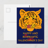 Prettige en romatische Valentijn-diner-dag Briefkaart (Voorkant / Achterkant)