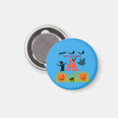 Prettige en spookachtige Halloween Magneet (Voorkant / Achterkant)