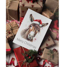 Prettige Ezel Westerse Kerstgroeten