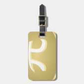 prettige feestdag bagagelabel (Voorkant verticaal)