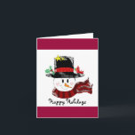 prettige feestdagen<br><div class="desc">Ik verheug je vrienden en familie met dit leuke sneeuwpopdesign... prettige feestdagen!</div>