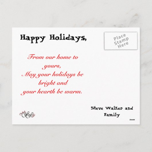 prettige feestdagen (Achterkant)