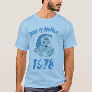 Prettige feestdagen 1978 Santa T-shirt