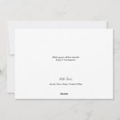 prettige feestdagen 2024 Familiefotocollage Feestdagenkaart (Achterkant)