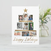 prettige feestdagen 2024 feestdagenkaart (Staand voorkant)