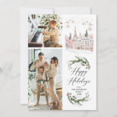 prettige feestdagen 2 Foto Chic Paris Kerstfeest K Feestdagenkaart (Voorkant)