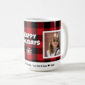 Prettige feestdagen 2 Foto Koffie Mok (Voorkant rechts)