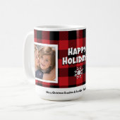 Prettige feestdagen 2 Foto Koffie Mok (Voorkant links)