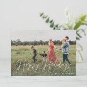 prettige feestdagen 2-kaart voor modern script (Staand voorkant)