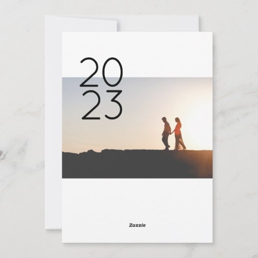 Prettige feestdagen ₩ 2-Photo Couple Feestdagenkaart (Achterkant)