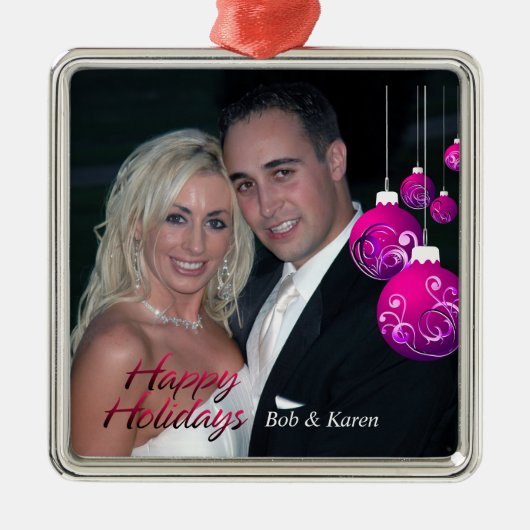 prettige feestdagen 2B Ornament (Voorkant)