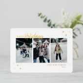 prettige feestdagen 3 foto (Staand Voorkant)