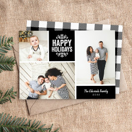 prettige feestdagen 3 Foto collage Feestdagenkaart