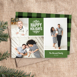 prettige feestdagen 3 Foto collage Feestdagenkaart