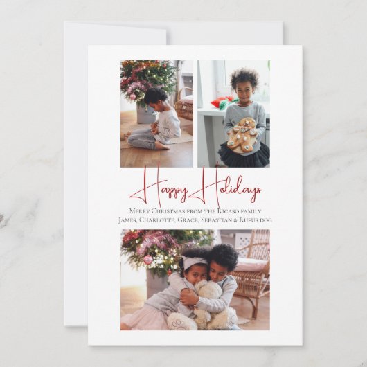 prettige feestdagen 3 Foto Feestdagenkaart (Voorkant)