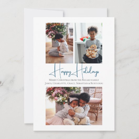 prettige feestdagen 3 Foto Feestdagenkaart (Voorkant)