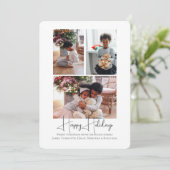 prettige feestdagen 3 Foto Feestdagenkaart (Staand voorkant)