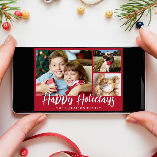 prettige feestdagen 3 Fotoscript Feestdagenkaart