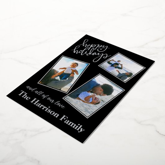 prettige feestdagen 4 Foto Collage Silver (Gedraaid)