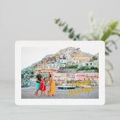 Prettige feestdagen 4 Foto Familie Vakantie Goud (Staand Voorkant)