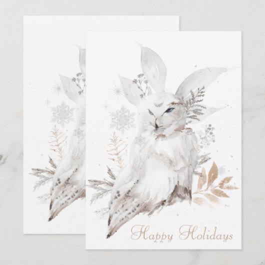 Prettige feestdagen 5 x 7 Kaart met enveloppen (Voorkant / Achterkant)