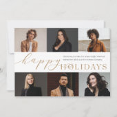 prettige feestdagen 6 Foto Business Holiday Card Feestdagenkaart (Voorkant)