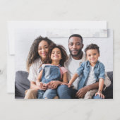 Prettige feestdagen 6 Foto Santa Sleigh Red Christ Feestdagenkaart (Achterkant)