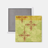  Prettige feestdagen 70's stijl Magneet (Voorkant / Achterkant)