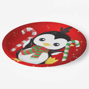 prettige feestdagen: 9-inch Borden papier Papieren Bordje