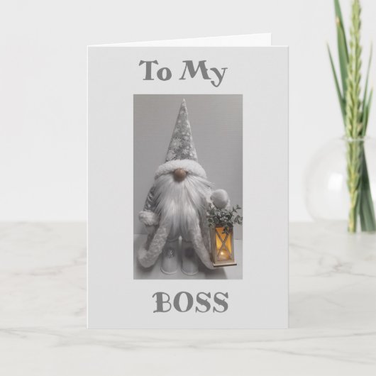 prettige feestdagen AAN **MIJN BOSS** HOLIDAIRE KA (Voorkant)
