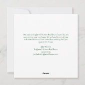 Prettige feestdagen Aangepast bedrijf Logo Christm Feestdagenkaart (Achterkant)