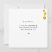 prettige feestdagen Aangepast hart op rood (Achterkant)