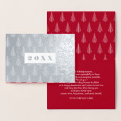 prettige feestdagen | Aangepast jaar Luxe Folie Ka Folie Kaarten (Display)