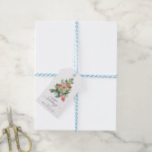 Prettige feestdagen Aangepast script Cadeaulabel (Met Touw)