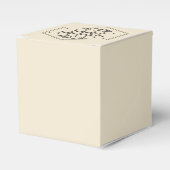 prettige feestdagen Aangepaste achtergrond Bedankdoosjes (Voorkant Zijde)