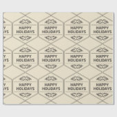 prettige feestdagen Aangepaste achtergrond Cadeaupapier (Vlak)